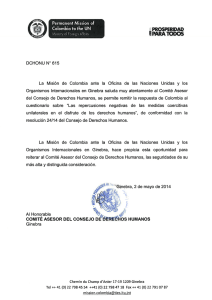 Colombia to the UN PROSPERIDAD PARA TODOS