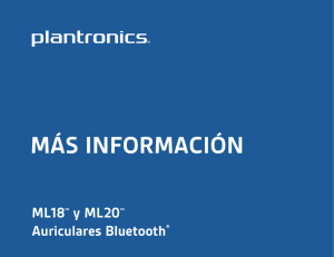 ML18™ y ML20 - Plantronics