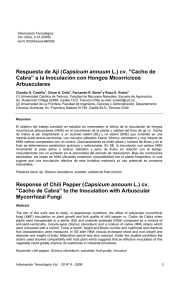 Respuesta de Ají (Capsicum annuum L.) cv. “Cacho de Cabra” a la
