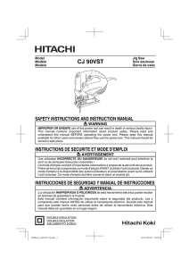 CJ 90VST - Hitachi Power Tools México
