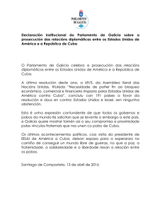 Declaración institucional do Parlamento de Galicia sobre a