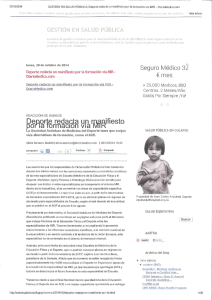 22/10/2014 GESTIÓN EN SALUD PÚ BLlCA: Deporte redacta un