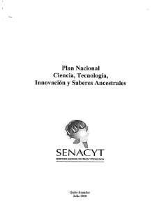 Plan Nacional de Ciencia, Tecnología, Innovación y