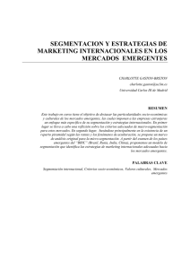 Segmentación y estrategias de marketing internacionales en los