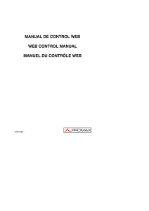 Digital To TV Web control user manual