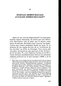 4 nuevas democracias ¿cuáles democracias?