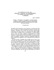 EL CAPÍTULO XIX DEL TLC: REVISIÓN Y SOLUCIÓN DE