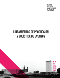 lineamientos de producción y logística de eventos