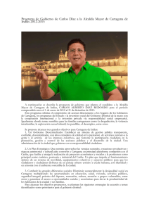 Programa de Gobierno de Carlos Díaz a la Alcaldía