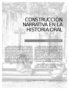 construcción narrativa en la historia oral