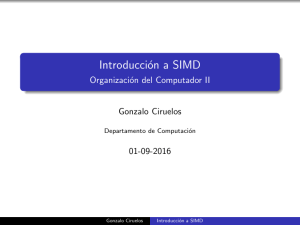 07 - Introducción a SIMD - Organización del Computador II