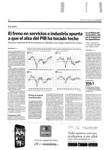 El freno en serviciose industria apunta