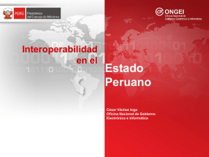 Interoperabilidad del Estado Peruano