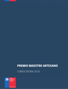 Bases Premio Maestro Artesano 2016