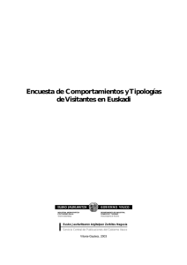 Encuesta de Comportamientos y Tipologías de Visitantes en Euskadi
