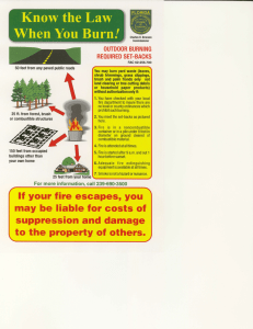 lf your fire escapes, you may be liable for costs of suppression and