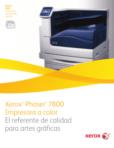 Xerox® Phaser® 7800 Impresora a color El referente de calidad