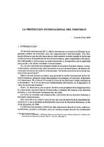 la proteccion internacional del individuo