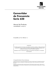 Convertidor de Frecuencia Serie 650