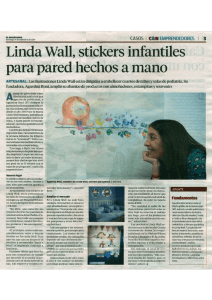 Linda Wall, stickers infantiles para pared hechos a mano