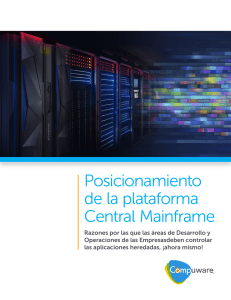 Posicionamiento de la plataforma Central Mainframe