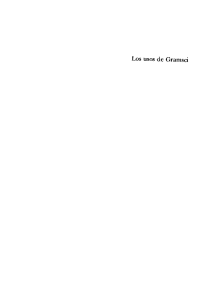 Los Usos de Gramsci | PORTANTIERO, Juan Carlos