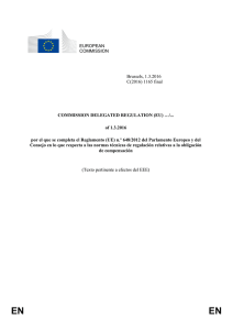 EUROPEAN COMMISSION Brussels, 1.3.2016 C(2016) 1165 final