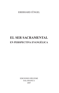 el ser sacramental - Ediciones Sígueme