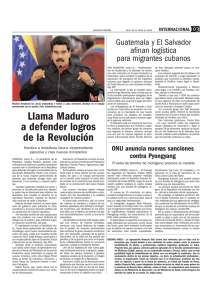 Llama Maduro a defender logros de la Revolución