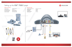 Setting up the VSX 7000 System