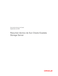 Resumen técnico de Sun Oracle Exadata Storage Server