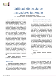Utilidad clínica de los marcadores tumorales
