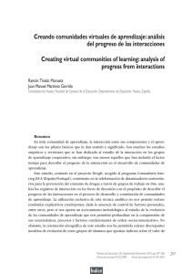 Creando comunidades virtuales de aprendizaje