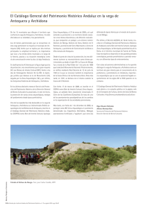 El Catálogo General del Patrimonio Histórico Andaluz en la vega de