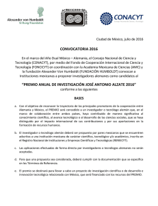 convocatoria 2016 - Academia Mexicana de Ciencias
