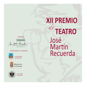 XII Premio de teatro José Martín Recuerda