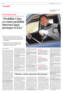 Prohibir Uber es como prohibir Internet para proteger