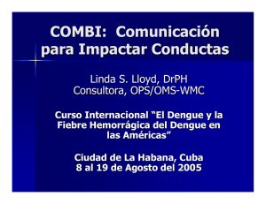 COMBI: Comunicación para Impactar Conductas