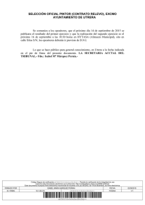selección oficial pintor (contrato relevo), excmo ayuntamiento de