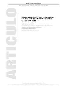 cine: versi&oacute;n, diversi&oacute;n y subversi&oacute;n