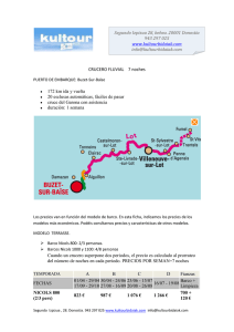 CRUCERO FLUVIAL 7 noches 172 km ida y vuelta