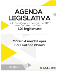 Agenda legislativa - Fracción parlamentaria del PRD Jalisco