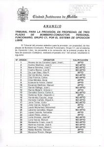 anuncio tribunal: corrección del primer ejercicio de la oposición