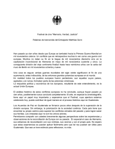 Memoria, Verdad, Justicia - Embajada de Alemania Guatemala