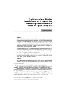 Tradiciones hereditarias bajo influencias: tres pueblos de la