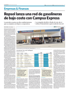 Repsol lanza una red de gasolineras de bajo coste con Campsa