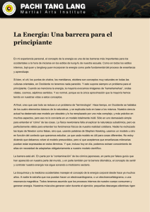 La Energía: Una barrera para el principiante (12/2012)