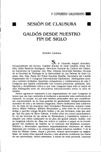 sesión de clausura galdós desde nuestro fin de siglo