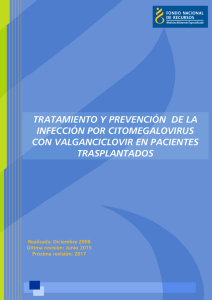 Tratamiento y Prevención de la Infección por CMV con