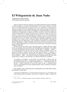 El Wittgenstein de Juan Nuño - Biblioteca Virtual Miguel de Cervantes